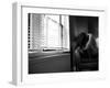 A Naked Woman Sitting in a Chair Near to a Window-Kenji Mizumori-Framed Photographic Print