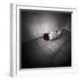 A Naked Woman Tied with Electric Flex Lying on the Floor of a Room-Rafal Bednarz-Framed Photographic Print
