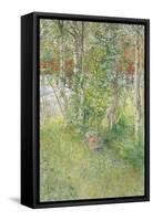 A Nap Outdoors-Carl Larsson-Framed Stretched Canvas