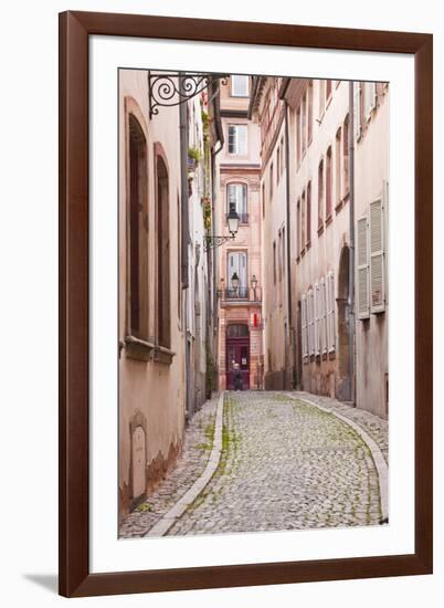 A Narrow Backstreet in the La Petite France-Julian Elliott-Framed Photographic Print