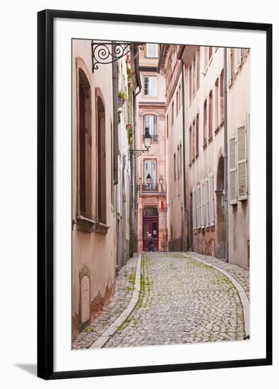 A Narrow Backstreet in the La Petite France-Julian Elliott-Framed Photographic Print