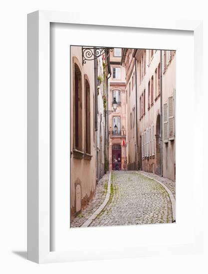 A Narrow Backstreet in the La Petite France-Julian Elliott-Framed Photographic Print