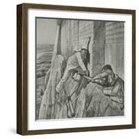 A Narrow Escape for Sir Henry Rawlinson at the Rock of Behistun-Richard Caton Woodville II-Framed Giclee Print