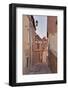 A Narrow Street of Half Timbered Houses in the Town of Joigny, Yonne, Burgundy, France, Europe-Julian Elliott-Framed Photographic Print