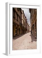 A Narrow Street with Half Timbered Houses in the Old City of Dijon, Burgundy, France, Europe-Julian Elliott-Framed Photographic Print