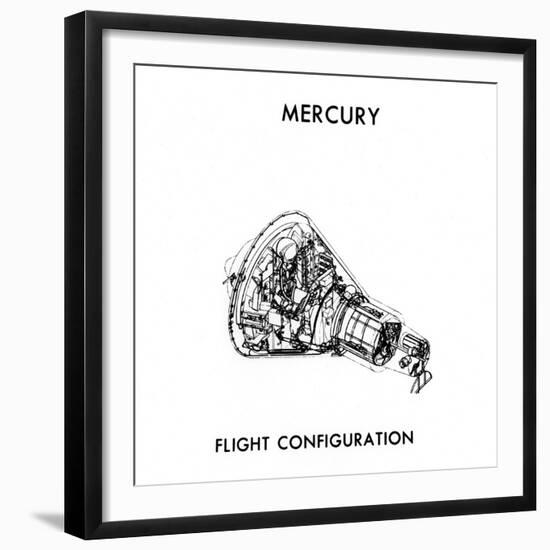 A NASA Mercury-Atlas Module, C1960S-null-Framed Giclee Print