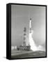 A NASA Project Mercury Spacecraft Is Test Launched from Cape Canaveral, Florida-Stocktrek Images-Framed Stretched Canvas