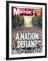 A Nation Defiant. 500,000 Flock in Face of Bombers-null-Framed Photographic Print