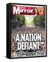 A Nation Defiant. 500,000 Flock in Face of Bombers-null-Framed Stretched Canvas