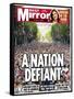 A Nation Defiant. 500,000 Flock in Face of Bombers-null-Framed Stretched Canvas