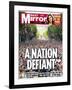 A Nation Defiant. 500,000 Flock in Face of Bombers-null-Framed Photographic Print