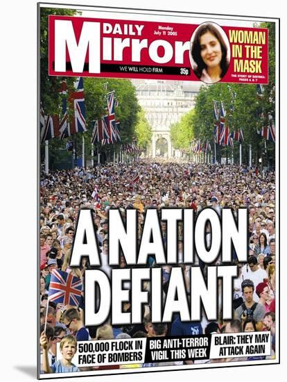 A Nation Defiant. 500,000 Flock in Face of Bombers-null-Mounted Photographic Print