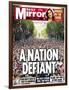 A Nation Defiant. 500,000 Flock in Face of Bombers-null-Framed Photographic Print