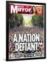 A Nation Defiant. 500,000 Flock in Face of Bombers-null-Framed Photographic Print