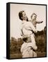 A National Socialist Ideal; a Happy Mother-German photographer-Framed Stretched Canvas