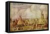 A Native American Camp-Charles Marion Russell-Framed Stretched Canvas