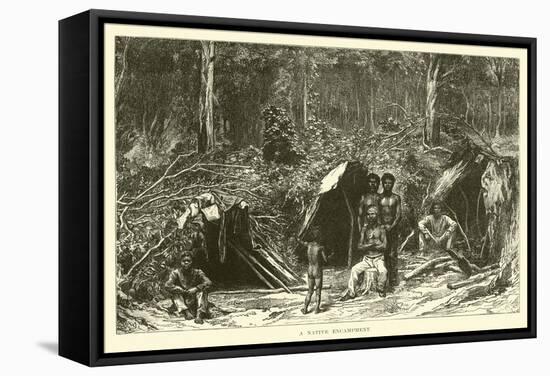 A Native Encampment-null-Framed Stretched Canvas