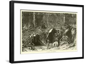 A Native Encampment-null-Framed Giclee Print
