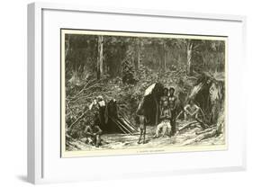 A Native Encampment-null-Framed Giclee Print