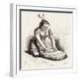 A Native Guayan Woman Crushing Grain-null-Framed Giclee Print