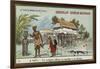 A Native Offering a Sacrifice to an Idol, Tahiti-null-Framed Giclee Print