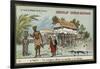 A Native Offering a Sacrifice to an Idol, Tahiti-null-Framed Giclee Print