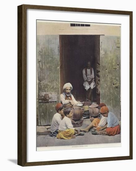 A Native Restaurateur in Tunis-null-Framed Photographic Print