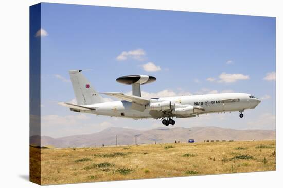 A Nato Awacs E-3A Sentry Landing in Konya, Turkey-Stocktrek Images-Stretched Canvas
