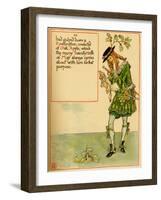 A Nattily Clad Dandy Pours Himself A Drink Of Oak Apple Spirits-Walter Crane-Framed Art Print