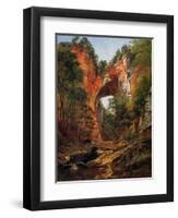 A Natural Bridge, Virginia, 1860-David Johnson-Framed Giclee Print