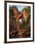 A Natural Bridge, Virginia, 1860-David Johnson-Framed Giclee Print