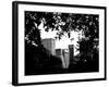 A Natural Heart Formed by Trees Overlooking the Buildings Central Park, Manhattan, New York-Philippe Hugonnard-Framed Photographic Print