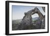 A Natural Limestone Arch Near The Golden Spike National Historic Site Was Named Chinese Arch-Louis Arevalo-Framed Photographic Print