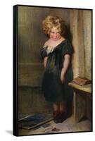 A Naughty Child, 19th Century-Edwin Henry Landseer-Framed Stretched Canvas