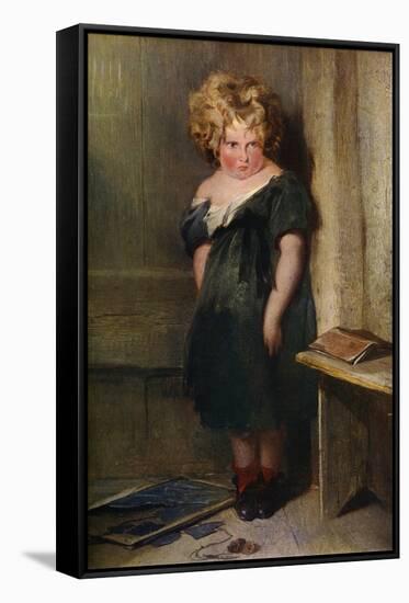 A Naughty Child, 19th Century-Edwin Henry Landseer-Framed Stretched Canvas