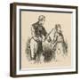 A Naughty Pupil Gets the Cane across Her Palm-null-Framed Art Print