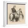 A Naughty Pupil Gets the Cane across Her Palm-null-Framed Art Print