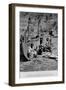 A Navajo Family Outside their Home-Timothy O' Sullivan-Framed Photographic Print