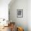 A Navajo Family Outside their Home-Timothy O' Sullivan-Framed Photographic Print displayed on a wall