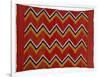 A Navajo Transitional Wedgeweave Blanket-null-Framed Giclee Print