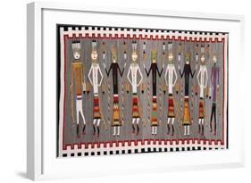 A Navajo Yei Rug-null-Framed Giclee Print