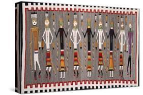 A Navajo Yei Rug-null-Stretched Canvas