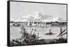 A Naval Battle During the Siege of Tripoli-null-Framed Stretched Canvas