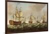 A Naval Engagement-Richard Paton-Framed Giclee Print