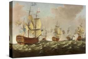 A Naval Engagement-Richard Paton-Stretched Canvas