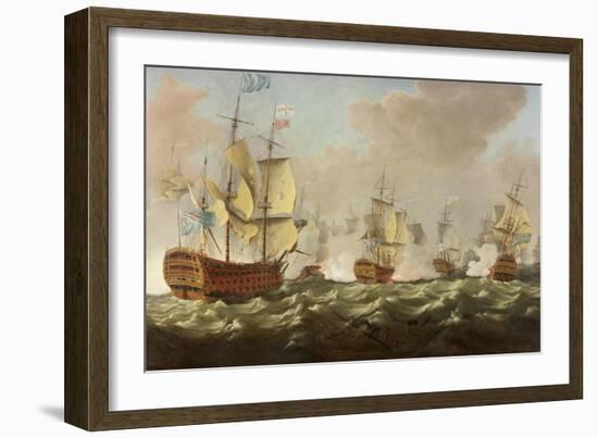 A Naval Engagement-Richard Paton-Framed Giclee Print