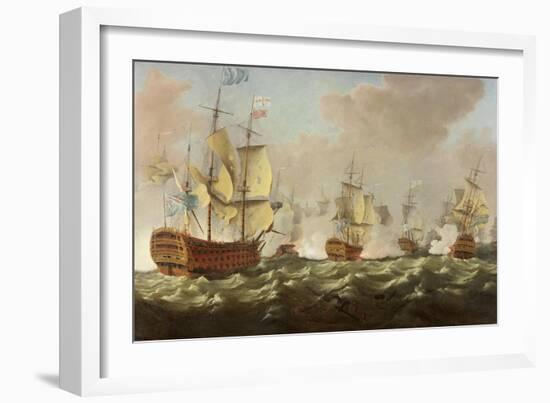 A Naval Engagement-Richard Paton-Framed Giclee Print