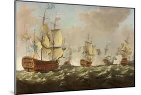 A Naval Engagement-Richard Paton-Mounted Giclee Print