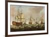 A Naval Engagement-Richard Paton-Framed Giclee Print