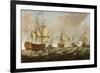 A Naval Engagement-Richard Paton-Framed Giclee Print